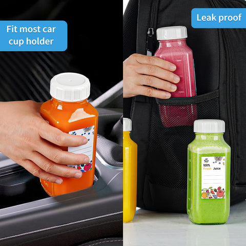 Syntic bottle held in hand for scale demonstrating cup-holder fit