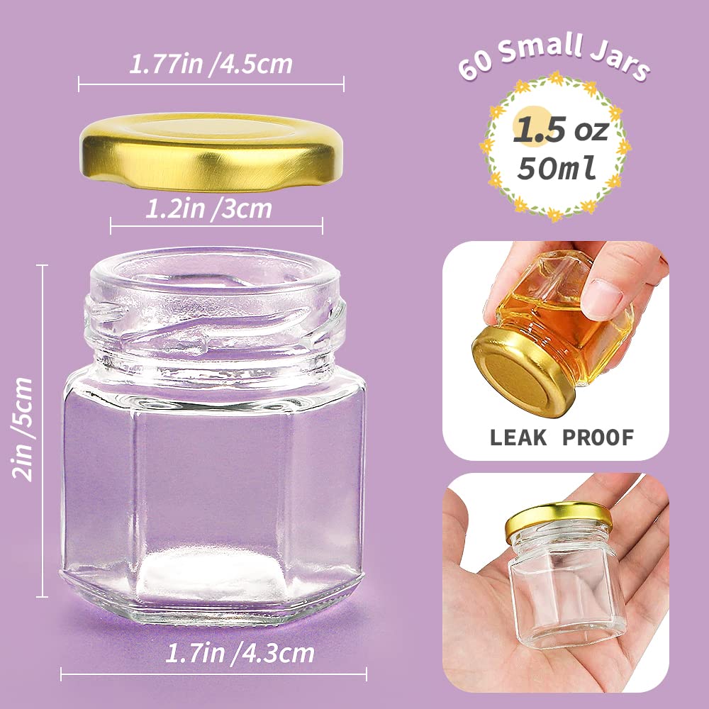 Syntic styled wedding favor display showing jars decorated for events benefit