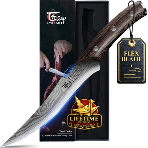 SYOKAMI knife front packaging showing premium presentation and ready-to-gift benefit
