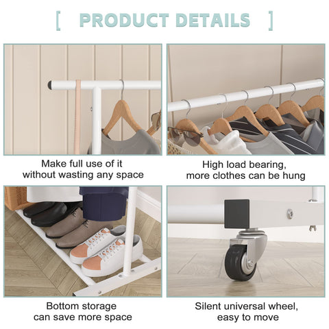 Sywhitta in bedroom lifestyle with garments demonstrating quick closet expansion benefit
