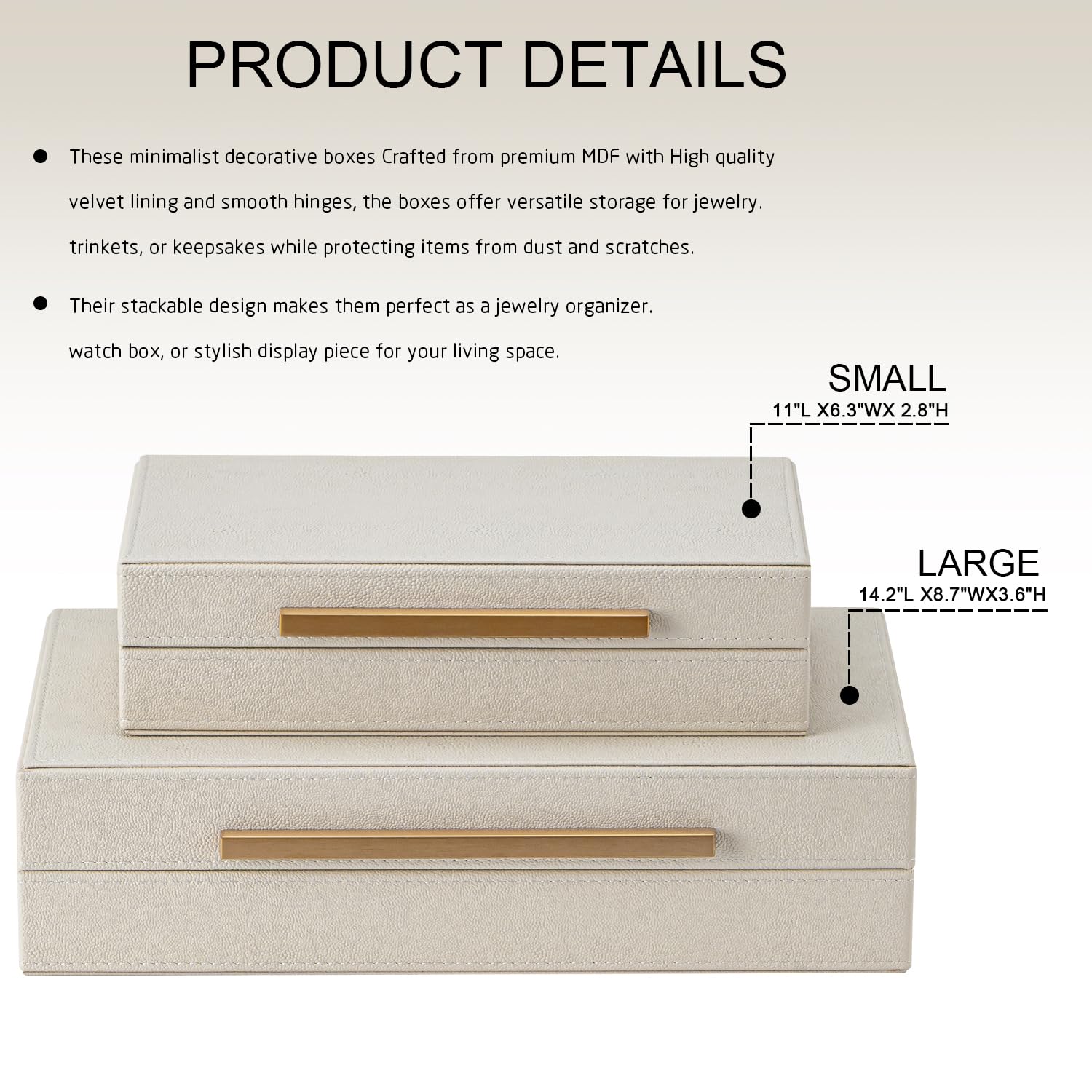 SYYSY stacked boxes on coffee table styling compact decorative storage