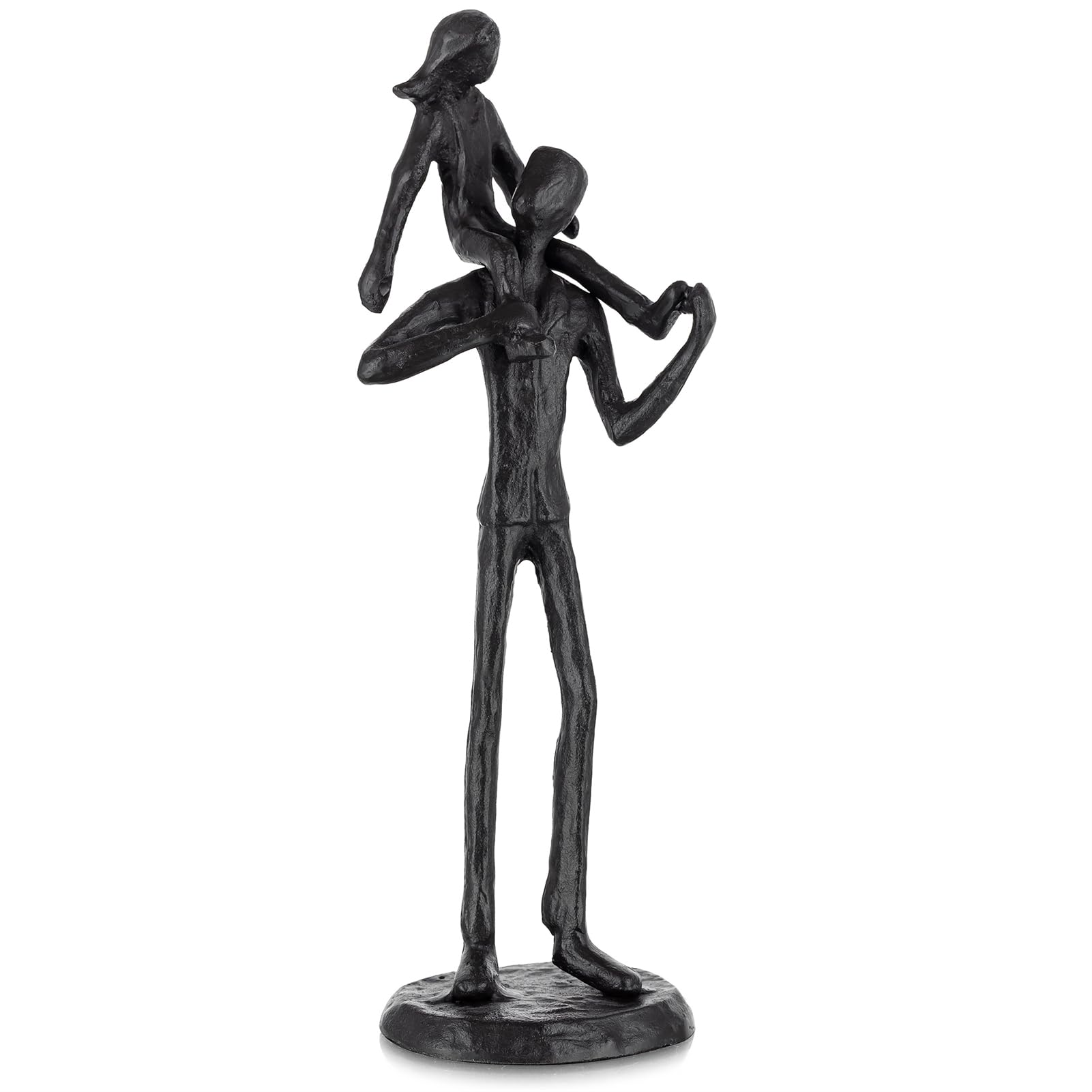 Sziqiqi front view of dad and daughter figurine showing emotional design and lasting quality