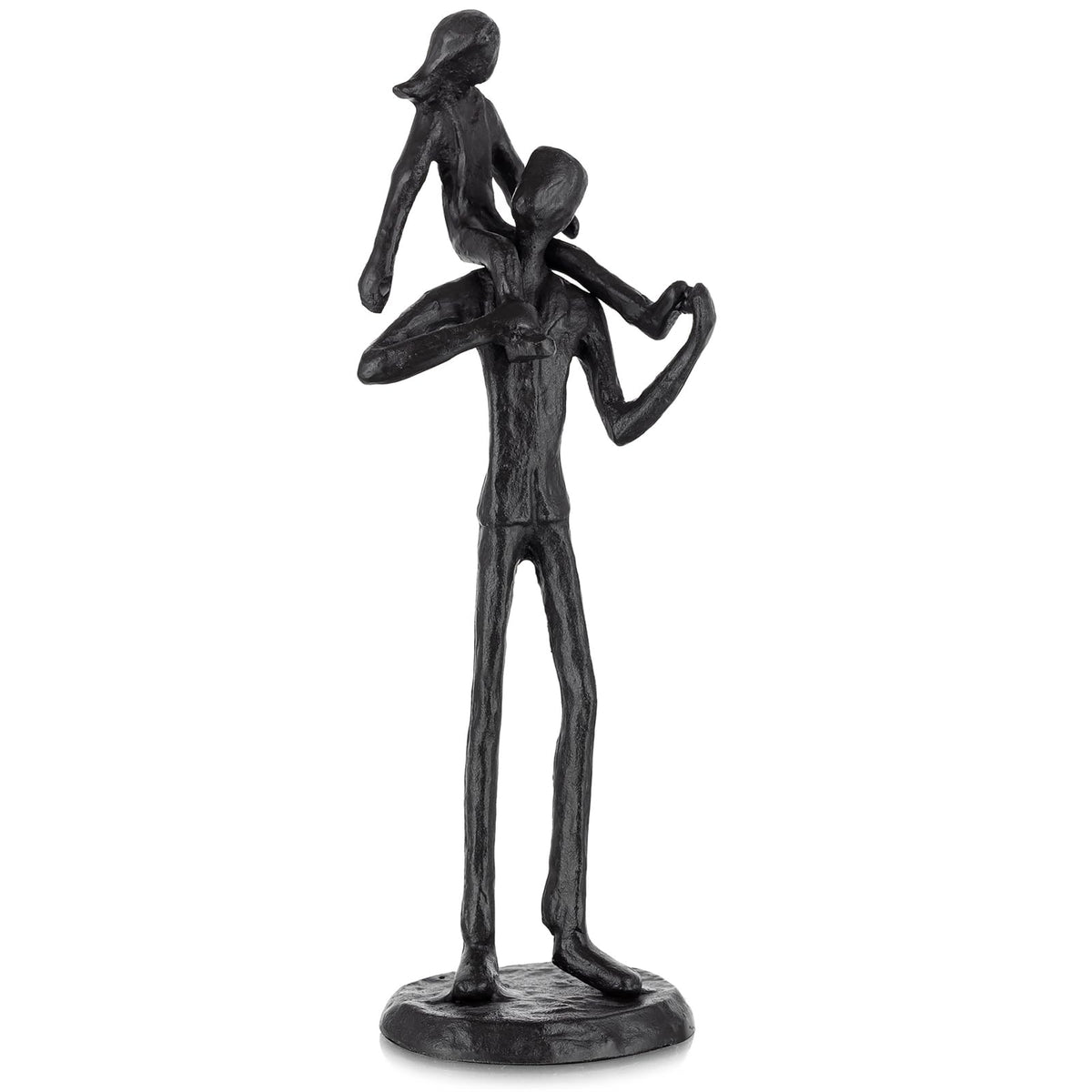 Sziqiqi front view of dad and daughter figurine showing emotional design and lasting quality