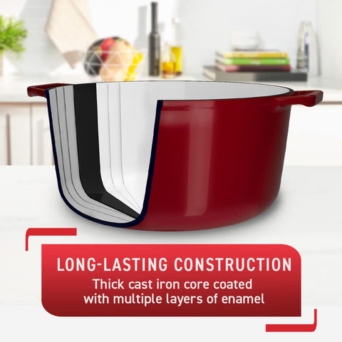 T-fal side handle closeup showing loop handle design for secure lifting