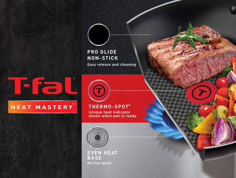 T-Fal full cookware set styled in kitchen highlighting coordinated look