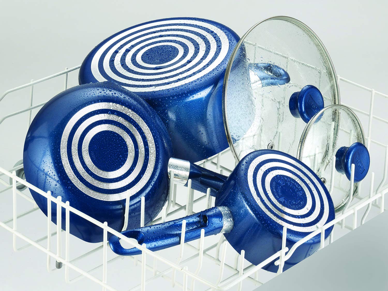T-Fal ergonomic handle detail for comfortable grip and oven safety