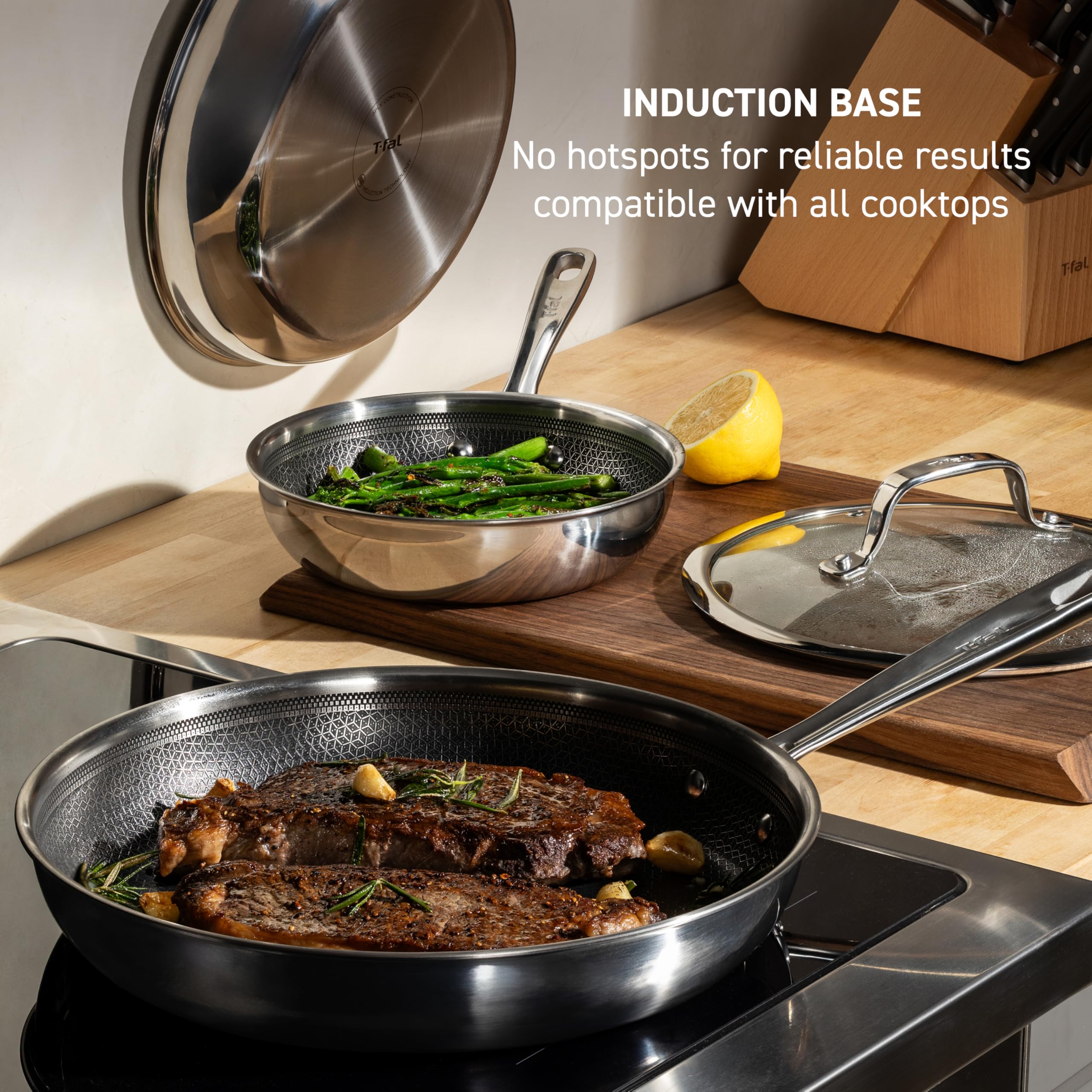 T-Fal HybridMesh inside oven showing oven-safe use up to 500°F
