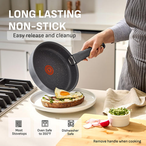 T-fal Ingenio pans stacked nested to save up to 60% cupboard space
