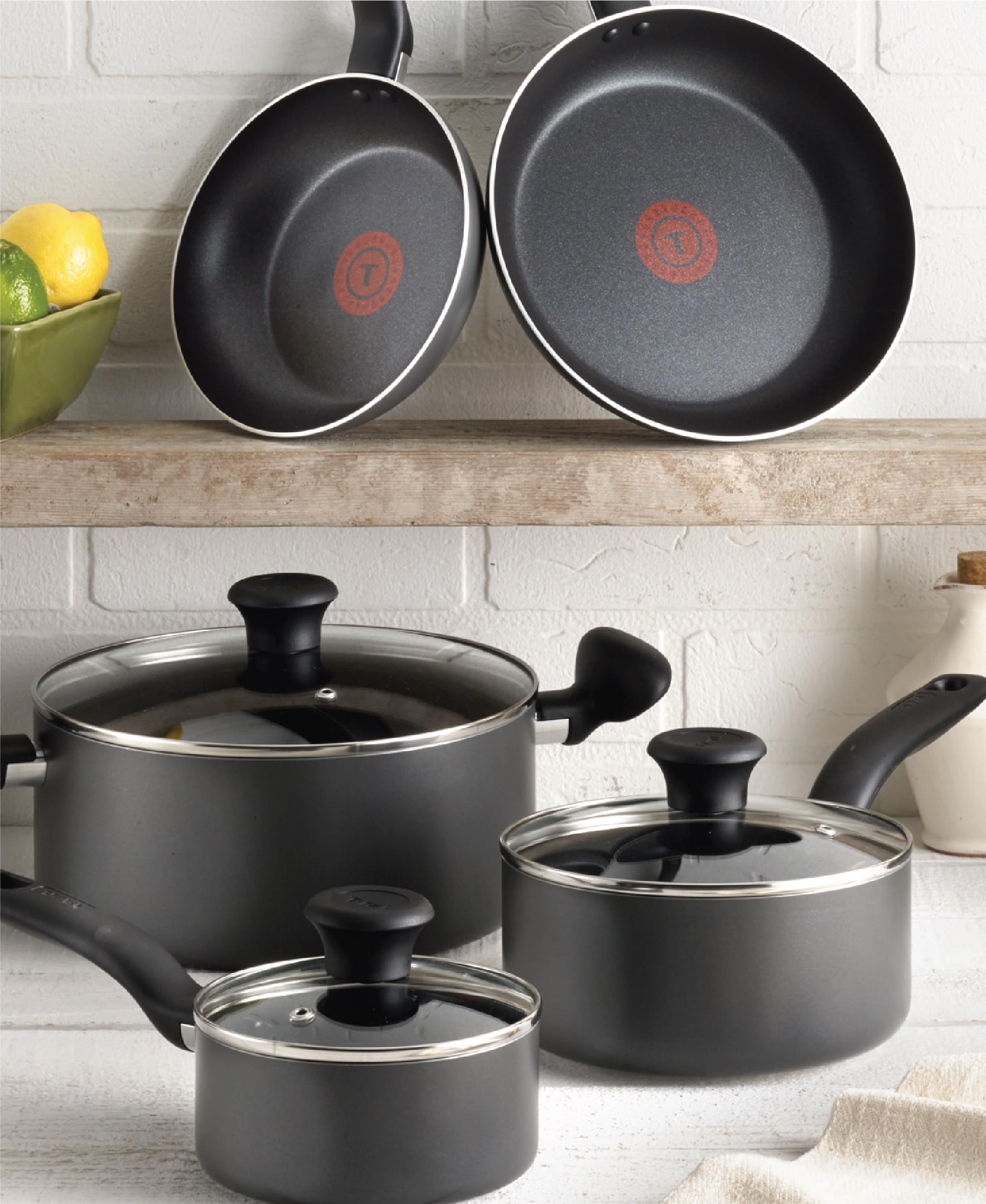 T-Fal Dutch oven with lid showing roomy interior for large-batch cooking benefit