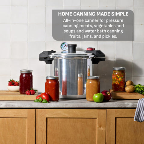 T-Fal locking lid close-up highlighting secure seal and safer pressure operation