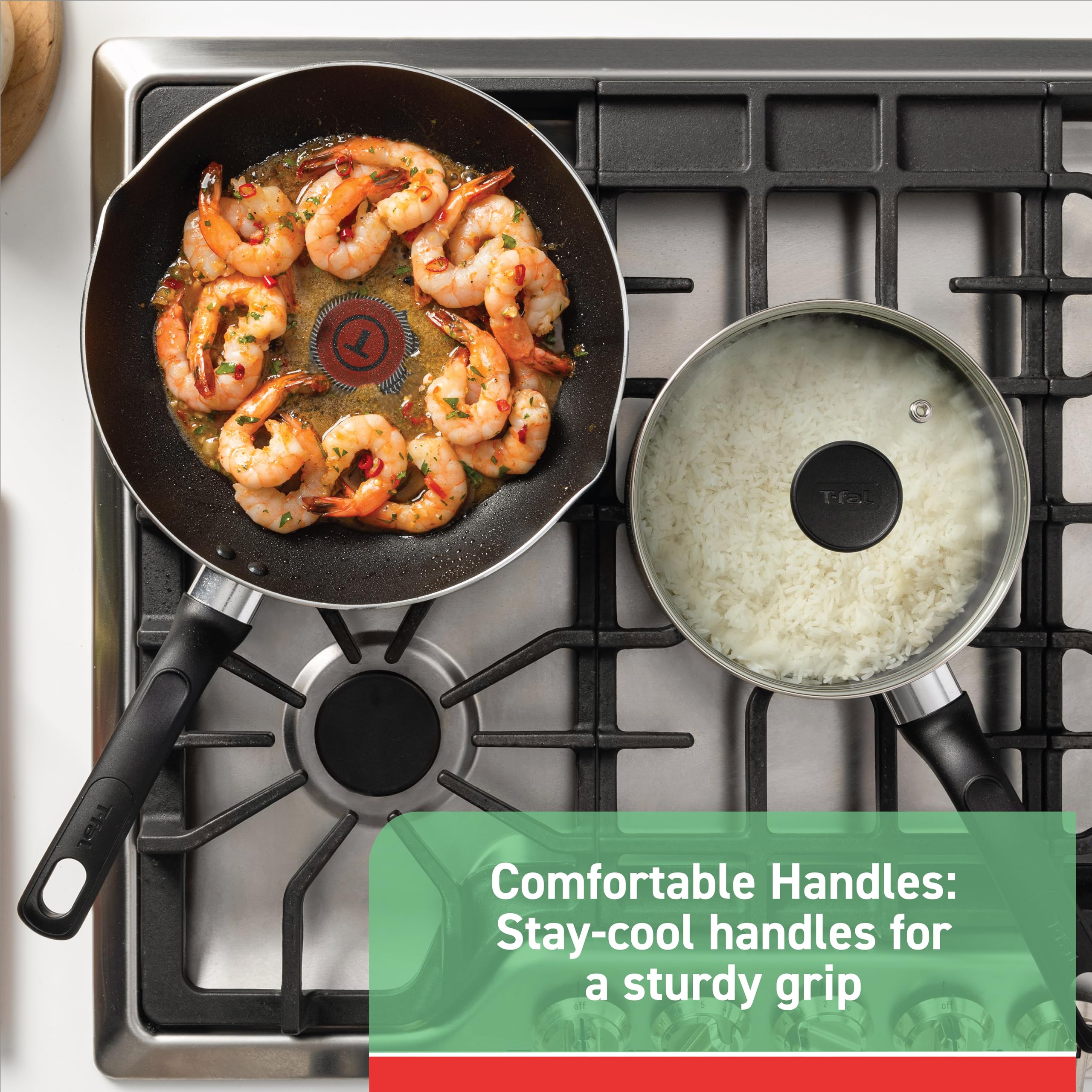 T-Fal ProGlide nonstick interior texture for effortless food release