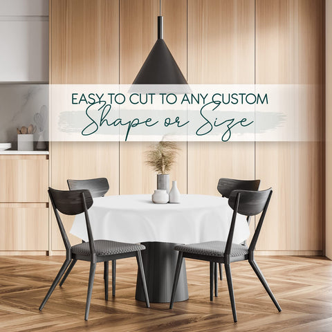 tablecloths by design in-use dining scene, stays in place during family meals