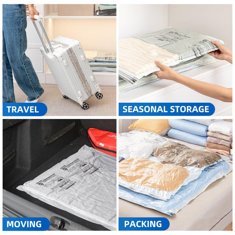 TAILI pack of eight jumbo bags laid out indicating multiple storage options and value