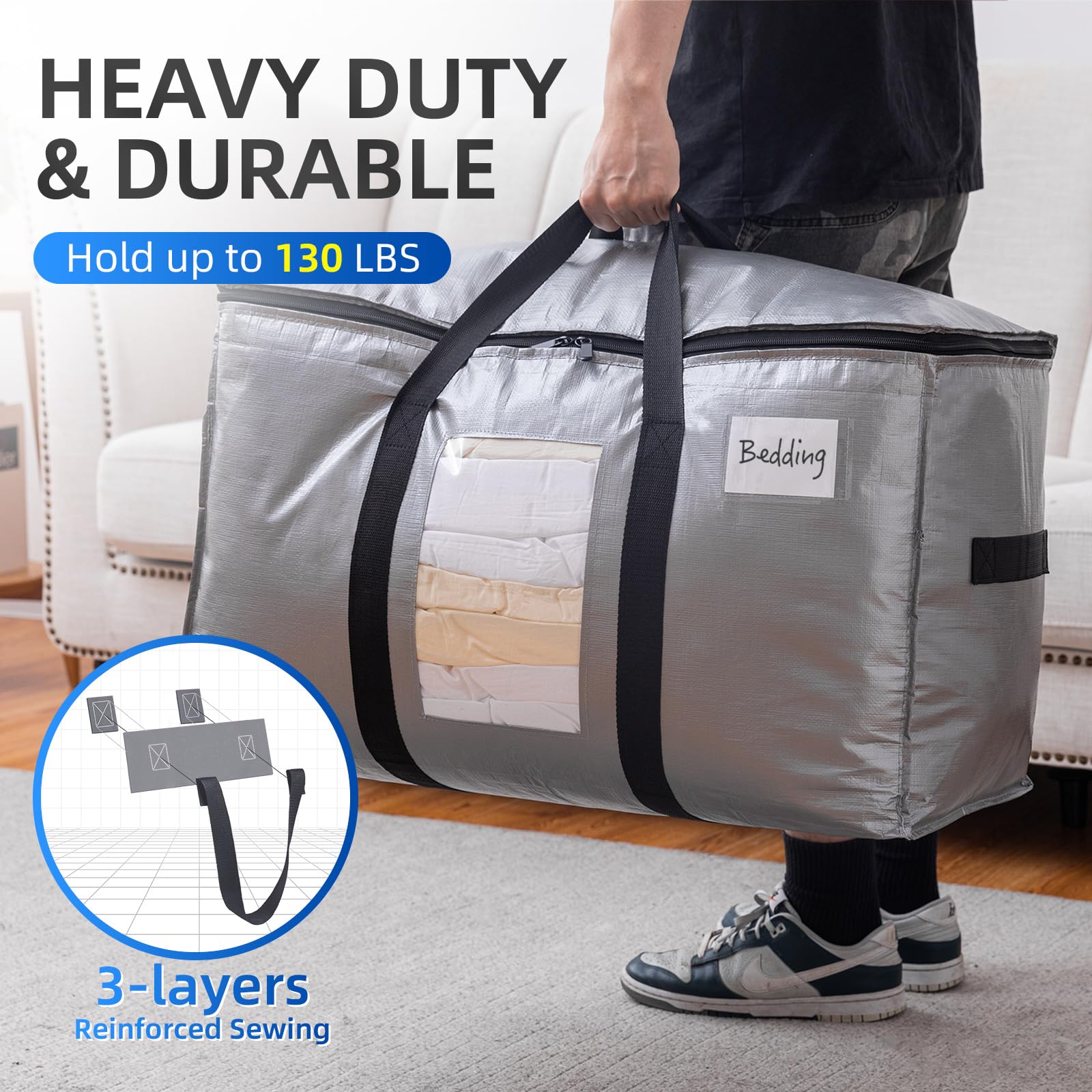 TAILI bag beside measuring tape demonstrating the 28x14x17 size