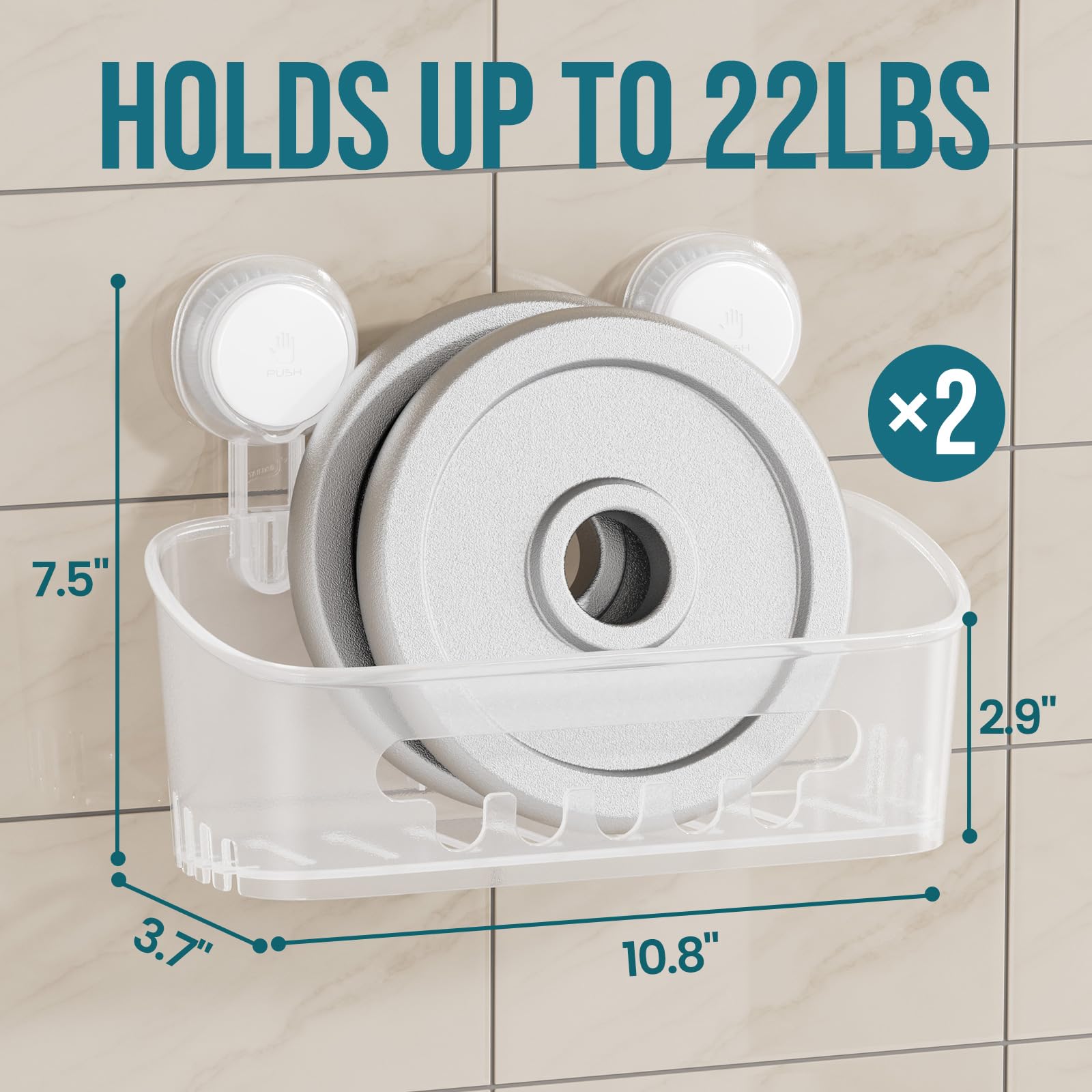 TAILI suction cup closeup illustrating secure stick and strong hold