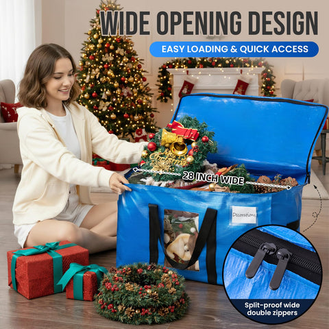 TAILI three-sided zipper open to reveal full top access and easy loading
