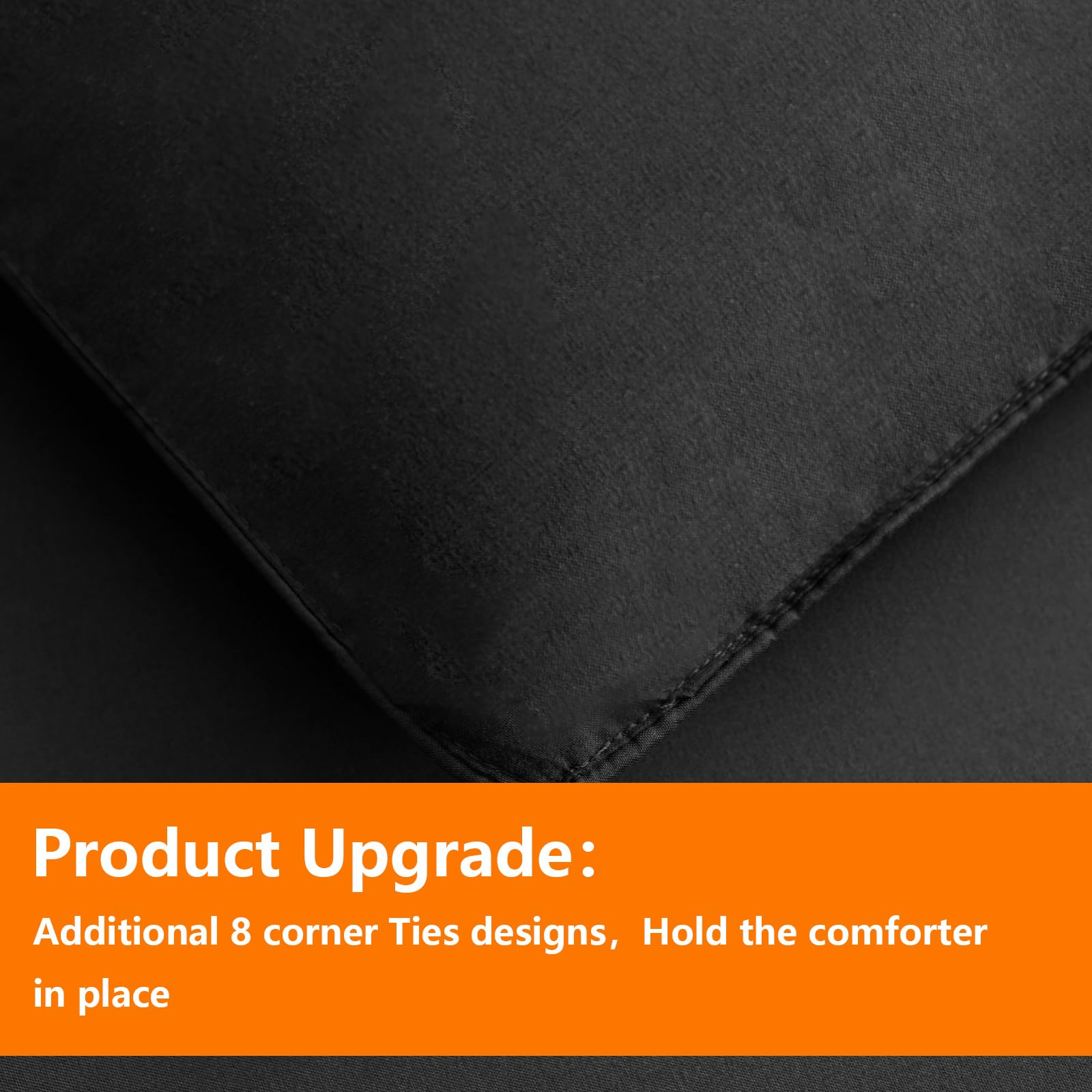 TAIMIT reversible comforter showing alternate dark grey surface versatility