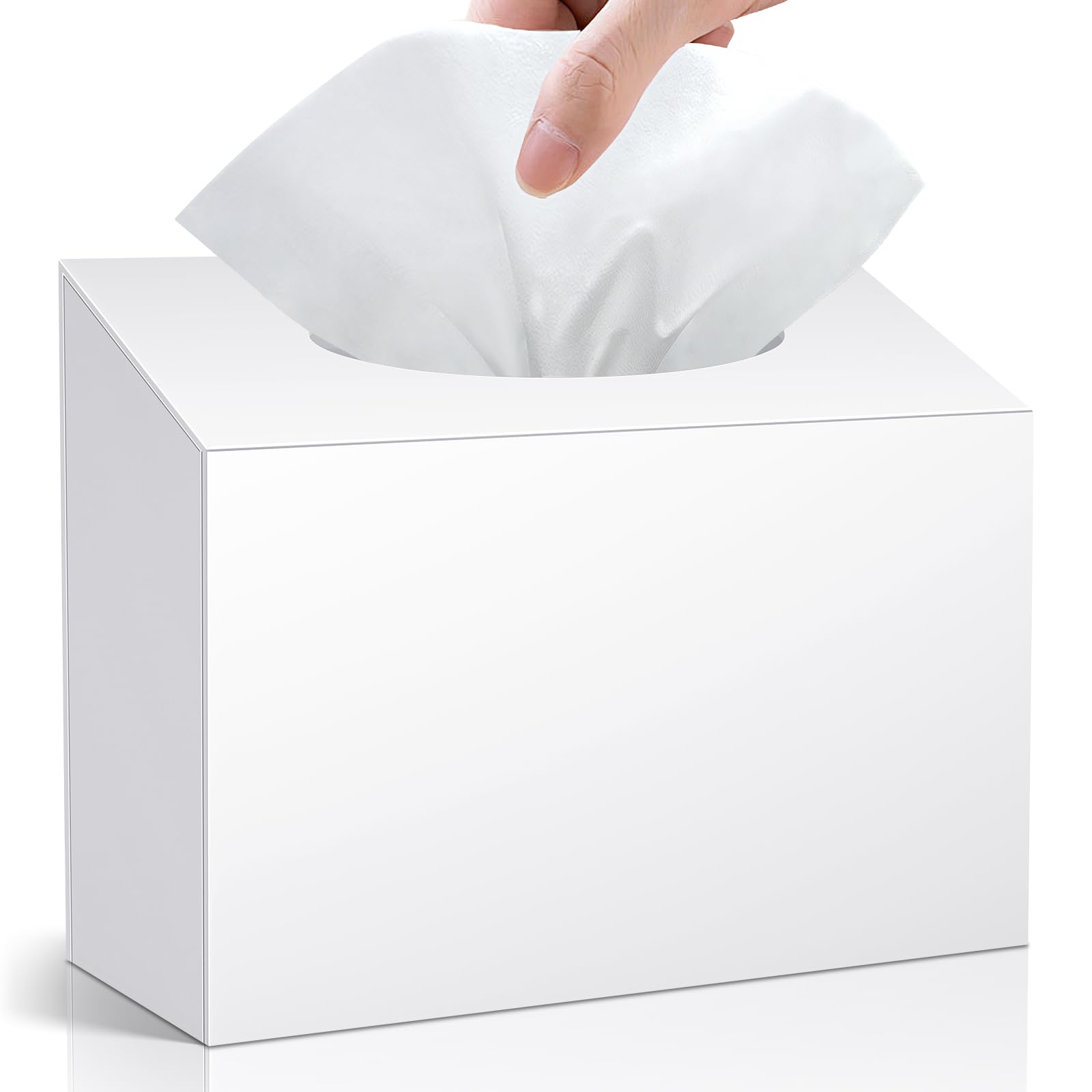 TAINESS front view glossy white cover, neat appearance and water resistance