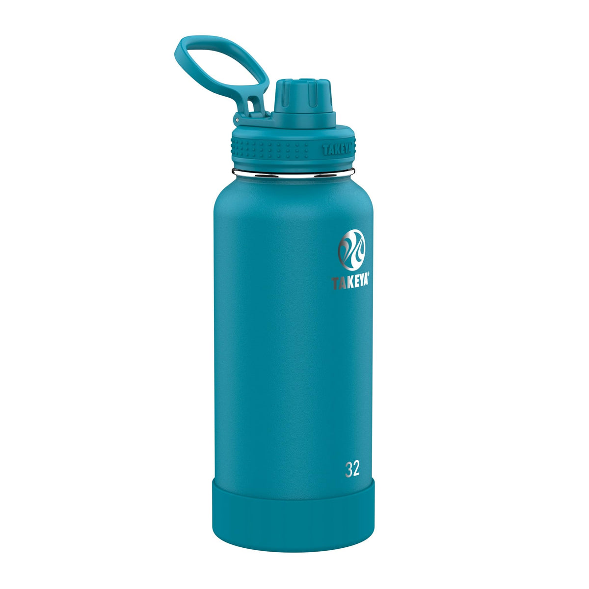 Takeya Actives front view Mystic Blue showing sleek, durable design and easy grip