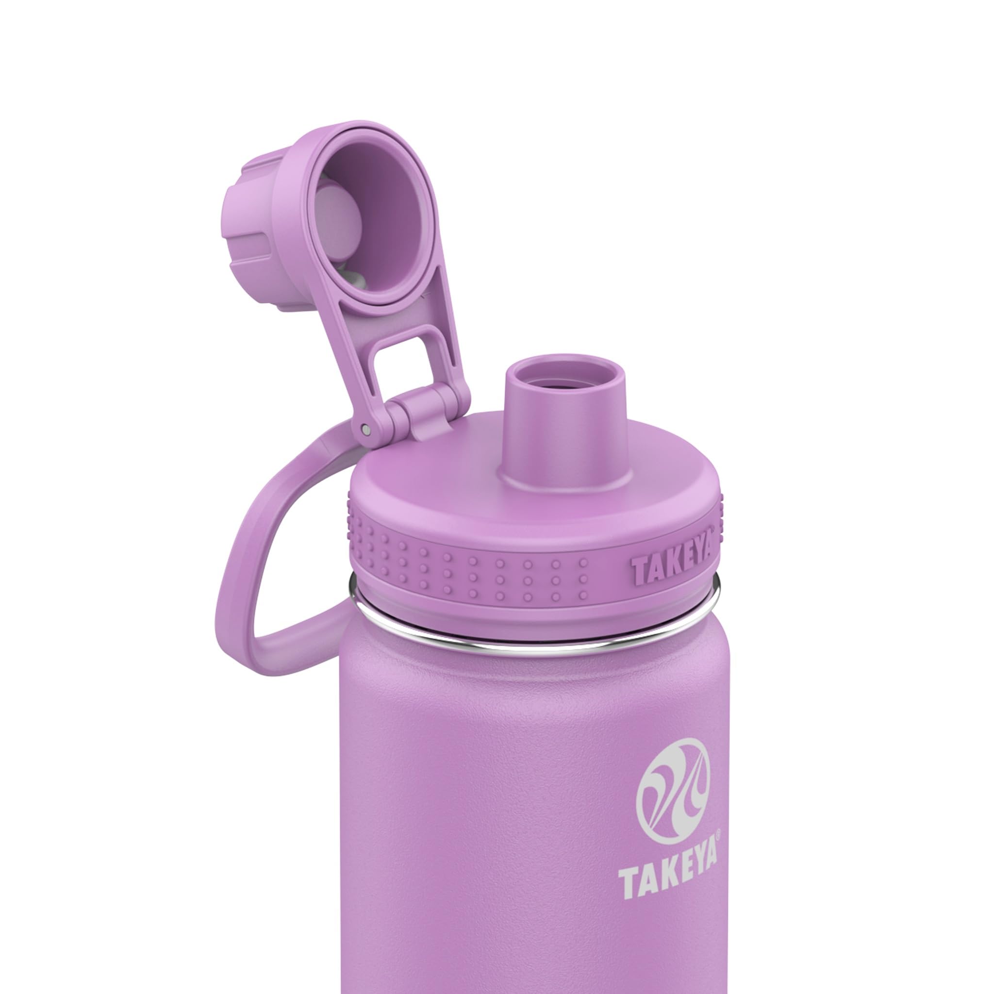 Takeya Actives interior close-up showing vacuum insulation for long-lasting cold retention