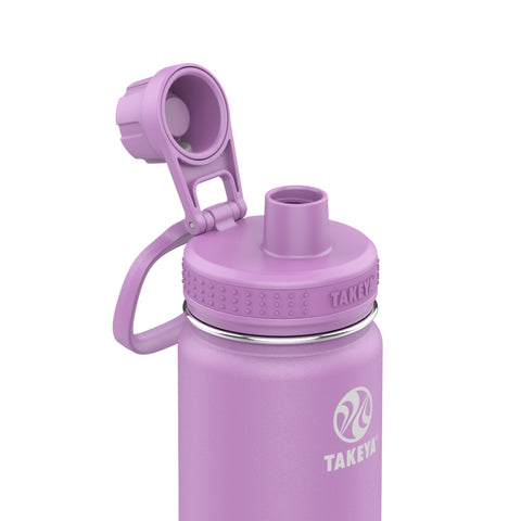 Takeya Actives interior close-up showing vacuum insulation for long-lasting cold retention