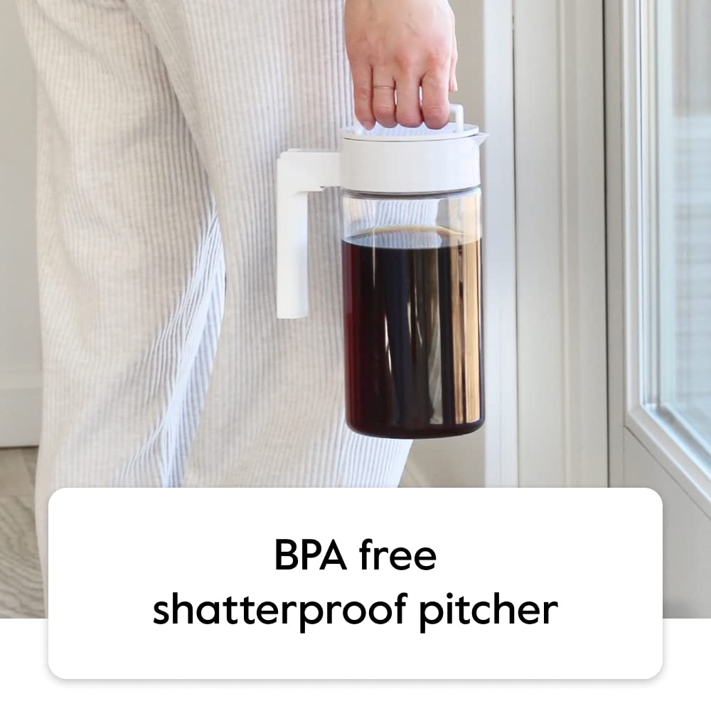 Takeya airtight lid seal showing leakproof design to preserve aroma