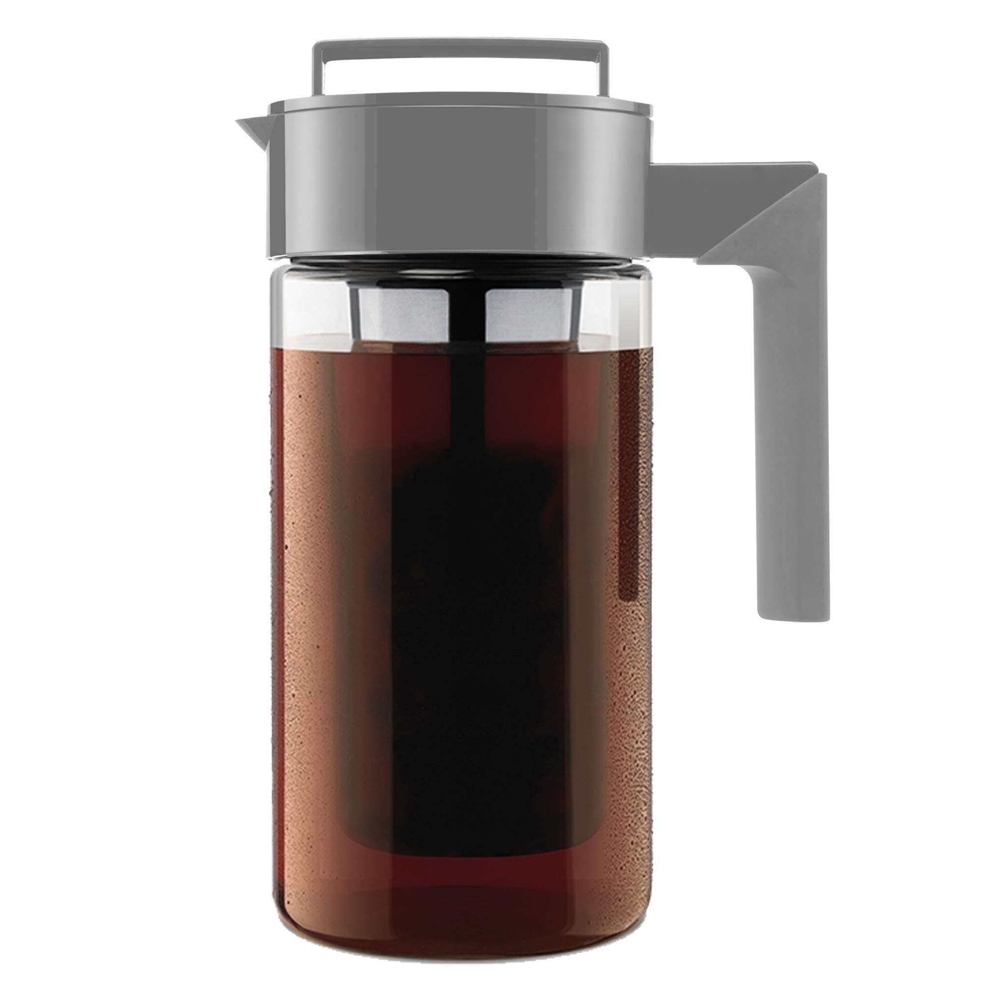 Takeya stone pitcher front view showing sleek design and easy pouring