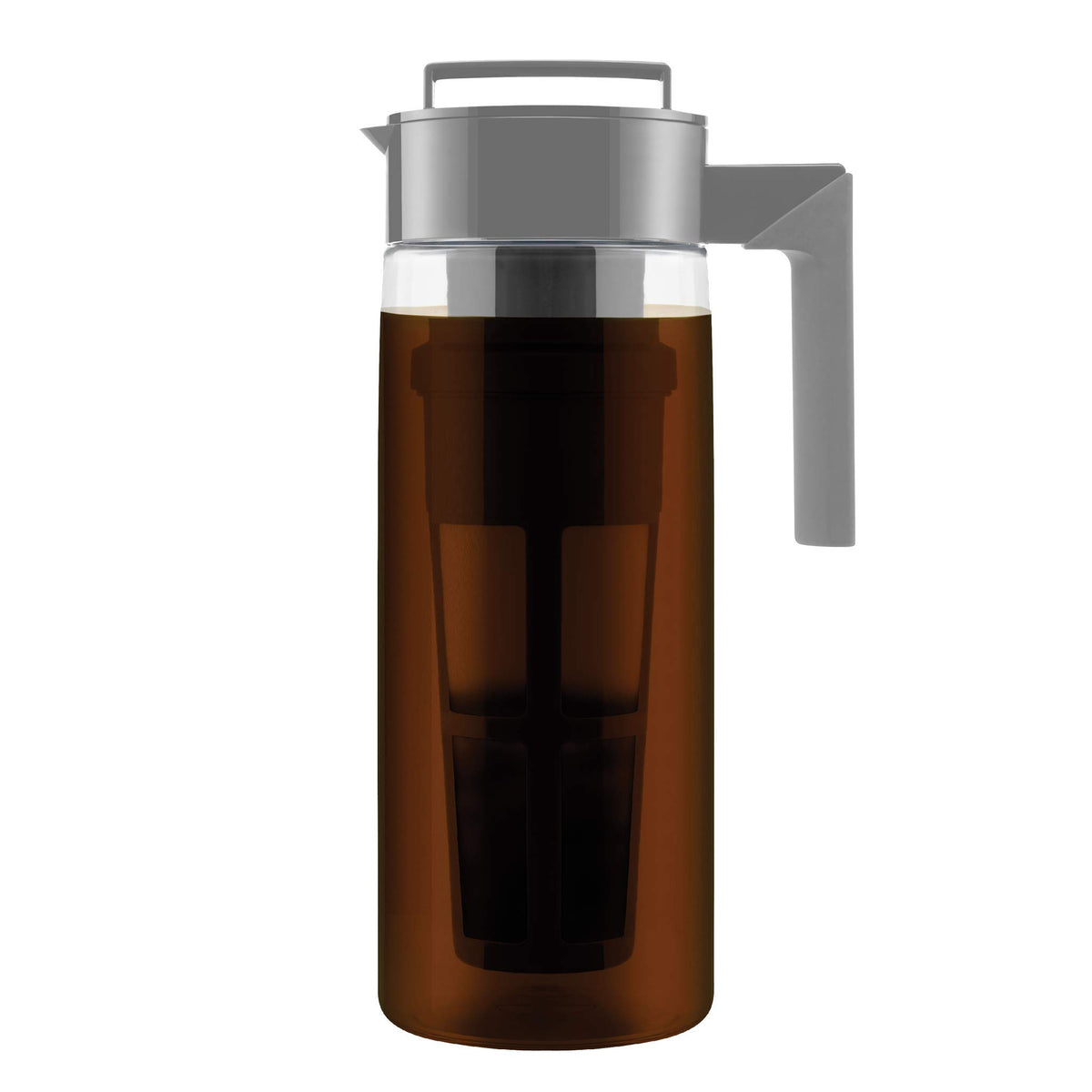 Takeya pitcher front view showing capacity and compact design benefit