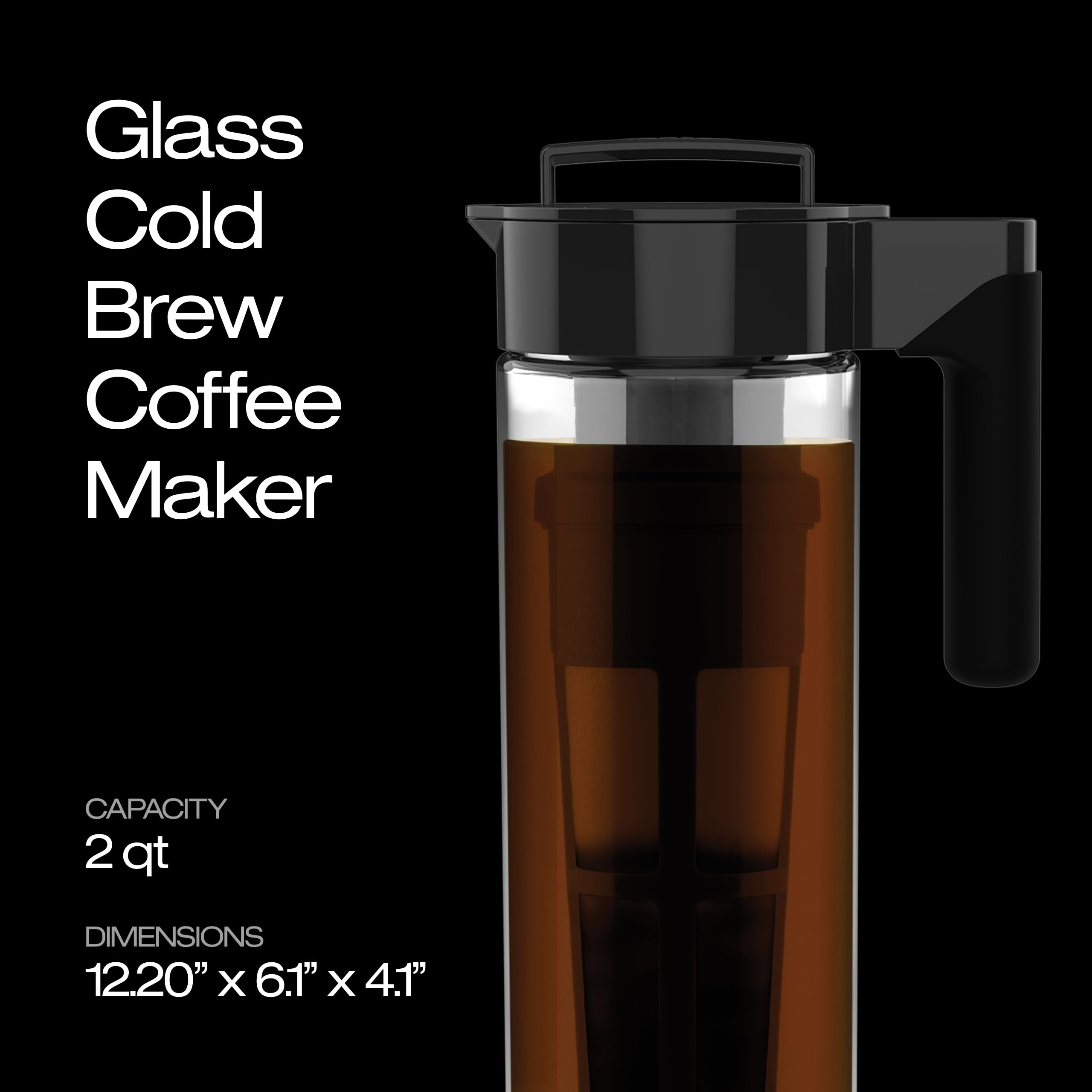 Takeya fine-mesh filter close-up ensuring grit-free concentrate benefit