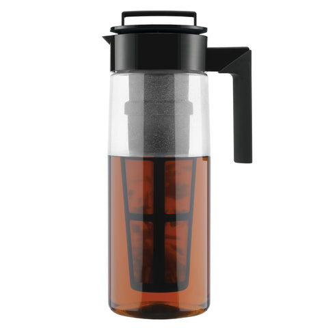 Takeya front view pitcher showing sleek design and quick chilling benefit