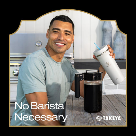 Takeya borosilicate glass texture and measurement markings for durability benefit