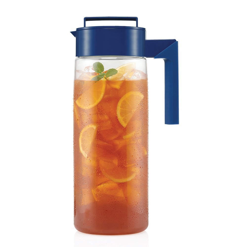 Takeya infuser closeup mesh detail showing removable filter for full flavor extraction