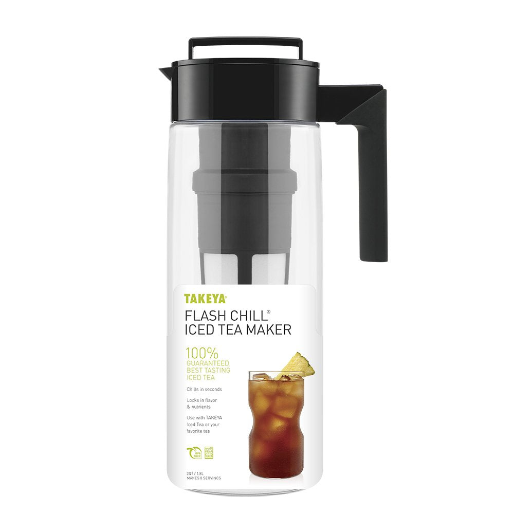 Takeya infuser closeup revealing mesh for full leaf expansion and stronger flavor
