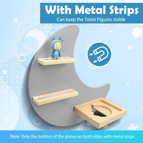 Taladad shelf with Tonie figures displayed showing easy access