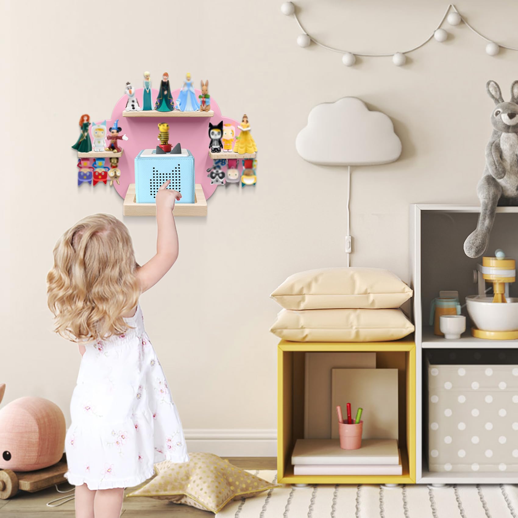 Taladad side profile mounted on wall illustrating floating tidy look