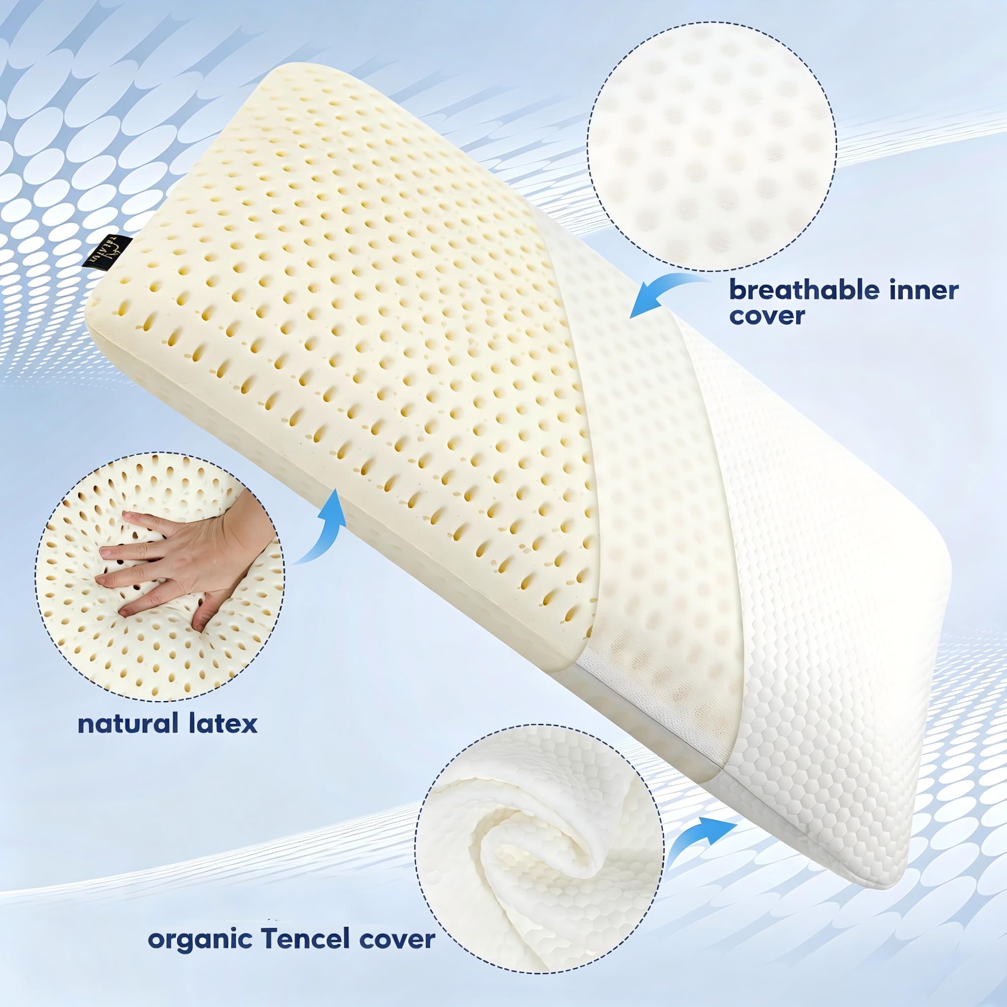 TalatexHome ventilation holes detail showing breathability and airflow