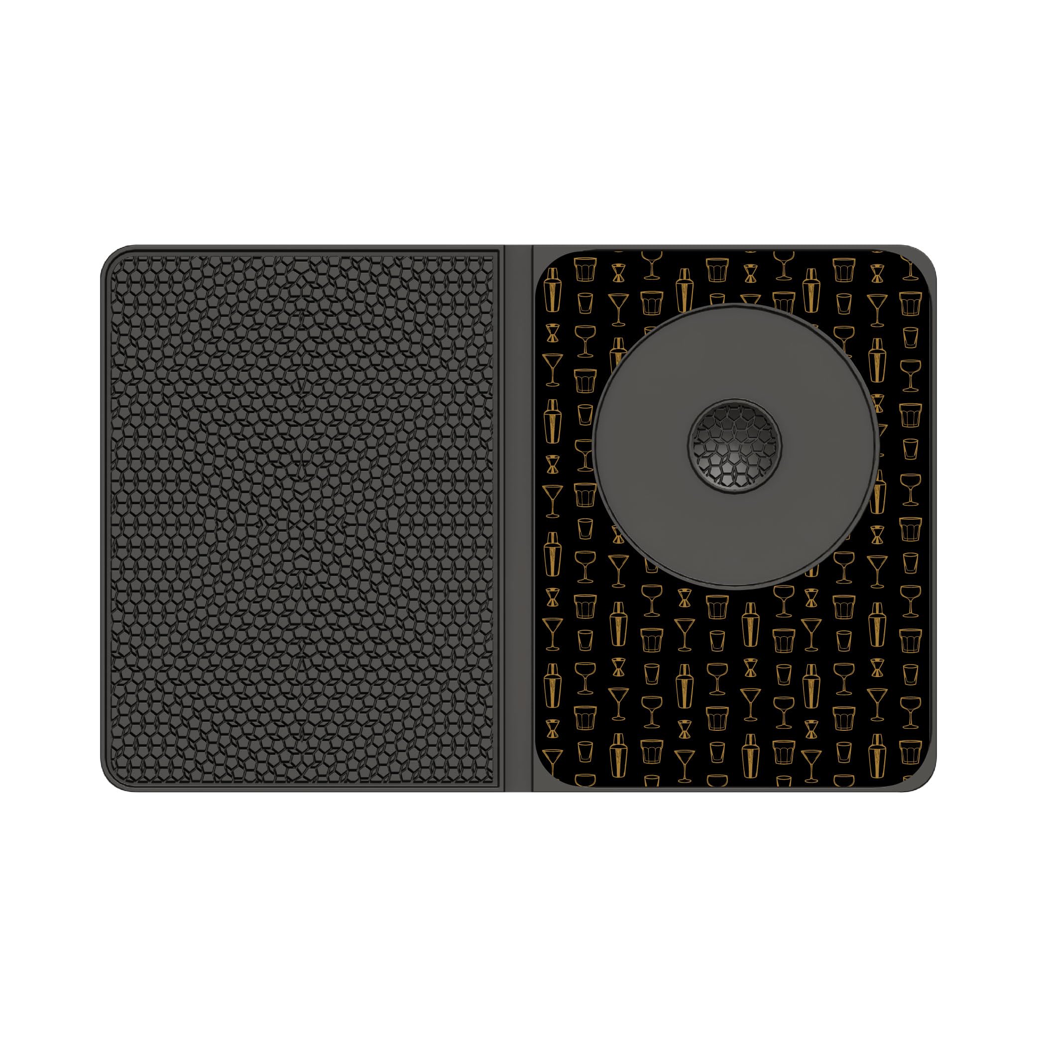 Talisman Designs front folded view showing compact storage and space-saving benefit