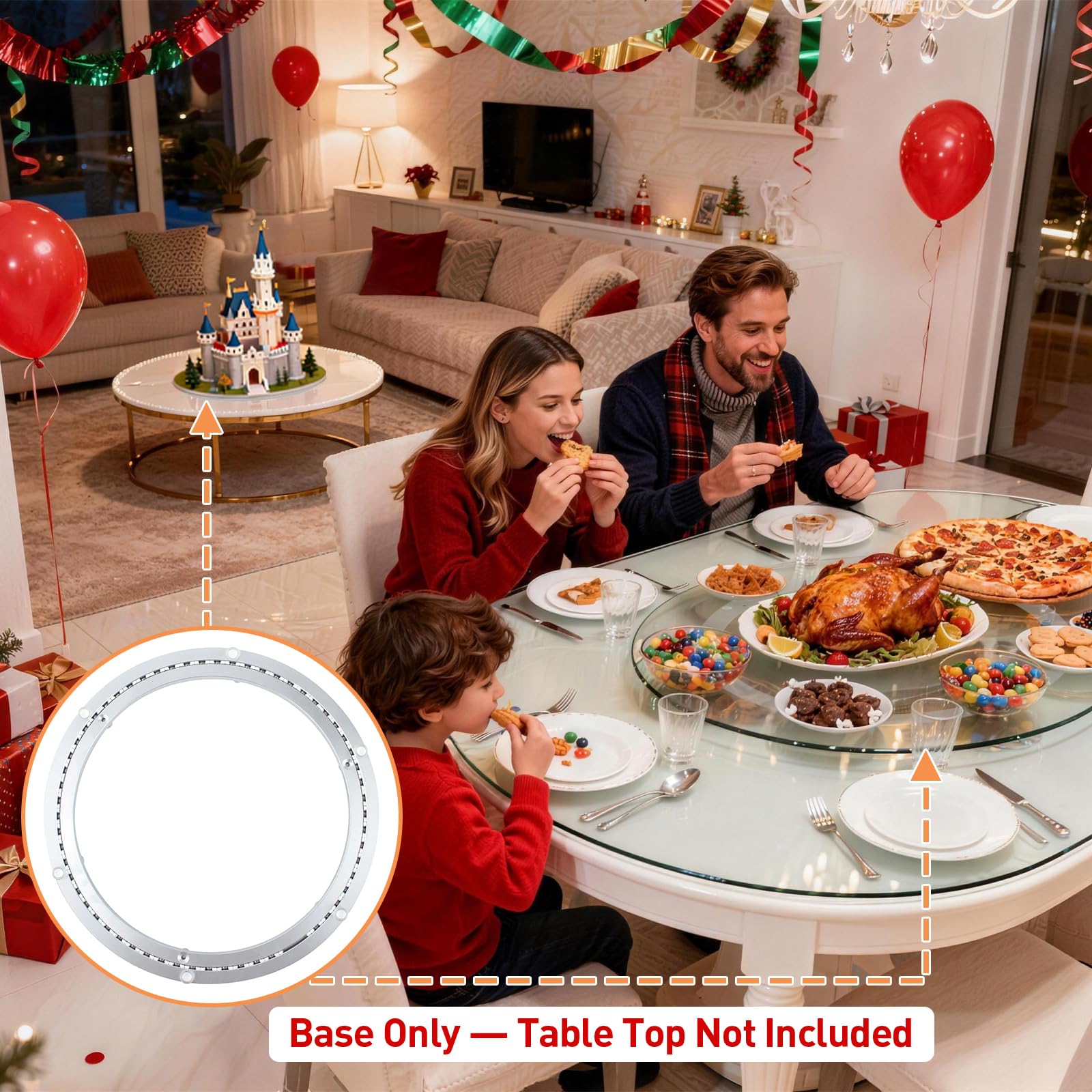 TamBee mounted under a tabletop demonstrating quiet spin and easy integration benefit