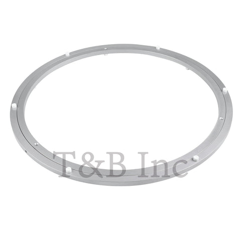 TamBee front view of 24-inch turntable base showing sturdy ring and finish, durable support