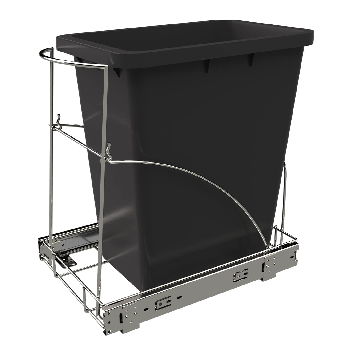 Tanamu front view of under-sink organizer showing compact hidden storage benefit