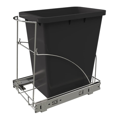 Tanamu front view of under-sink organizer showing compact hidden storage benefit