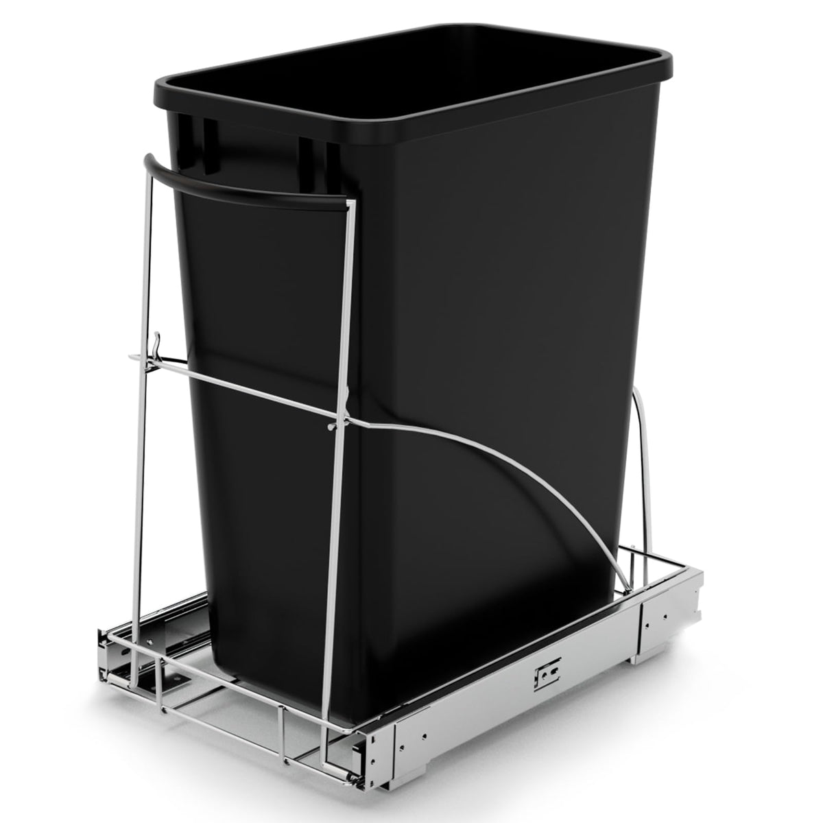 Tanamu front view installed under sink showing neat hidden waste station
