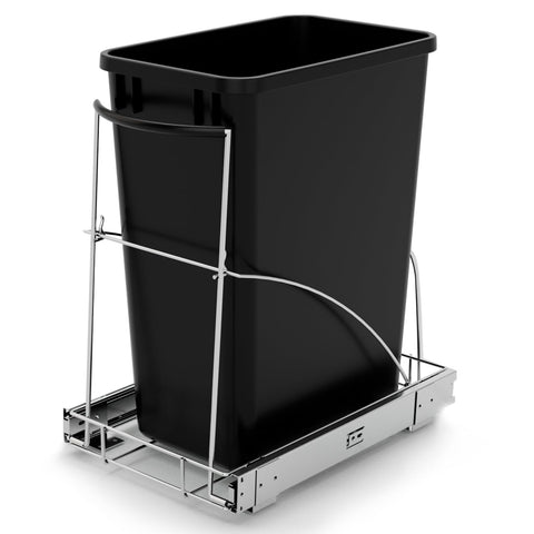 Tanamu front view installed under sink showing neat hidden waste station