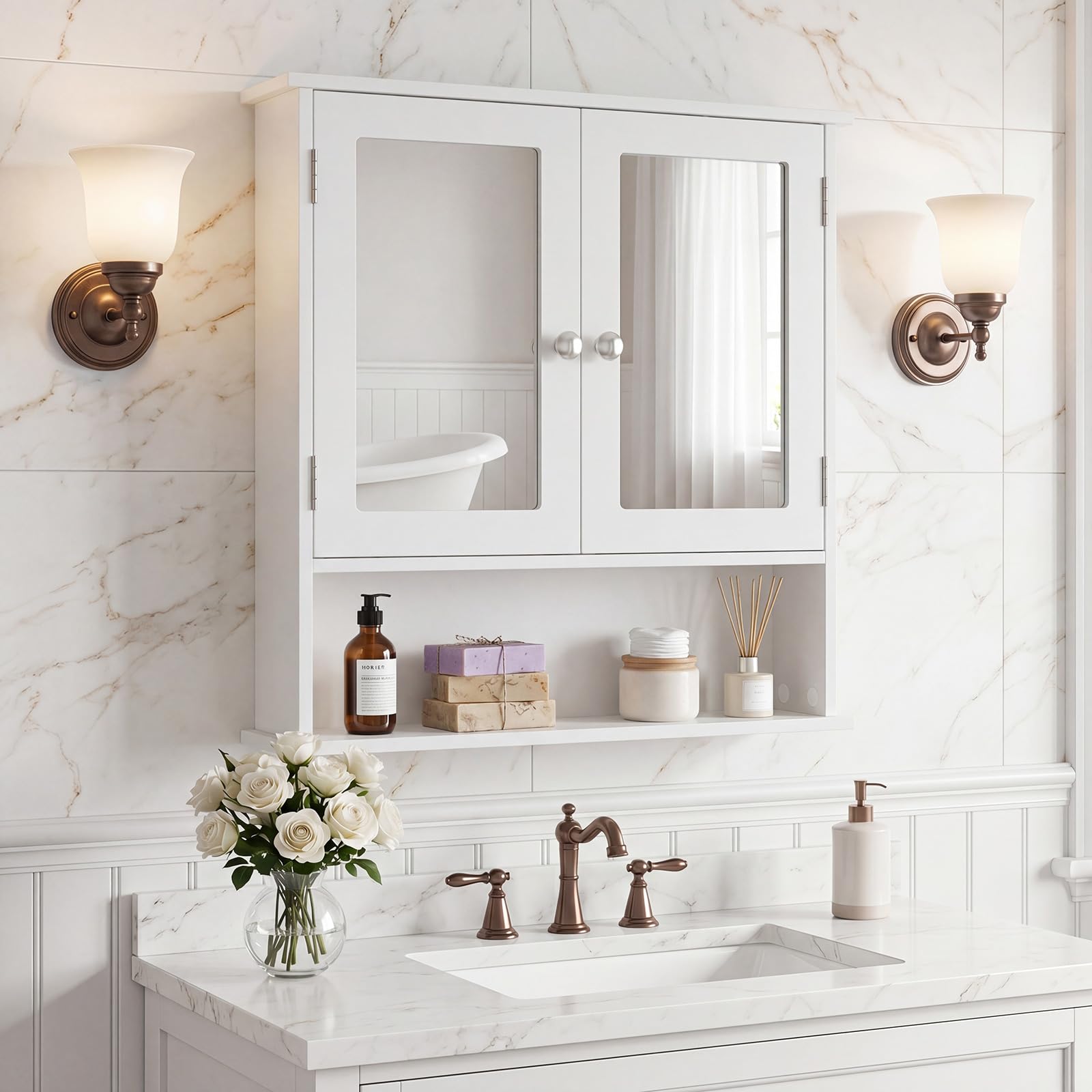 Tangkula adjustable shelf detail demonstrating flexible height options