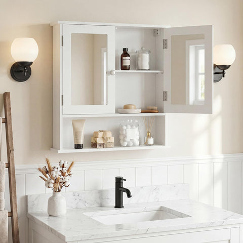 Tangkula open doors revealing interior shelves for organized toiletries