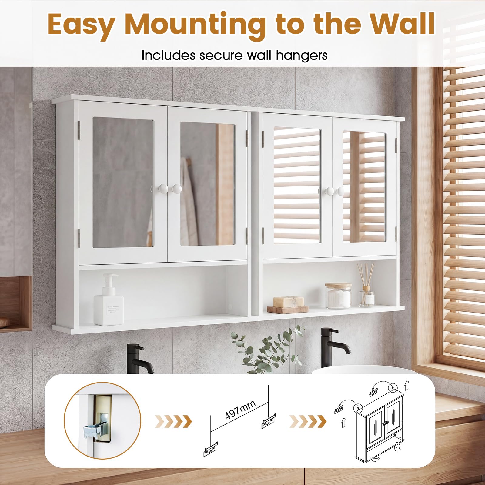 Tangkula packaged with mounting hardware for easier installation