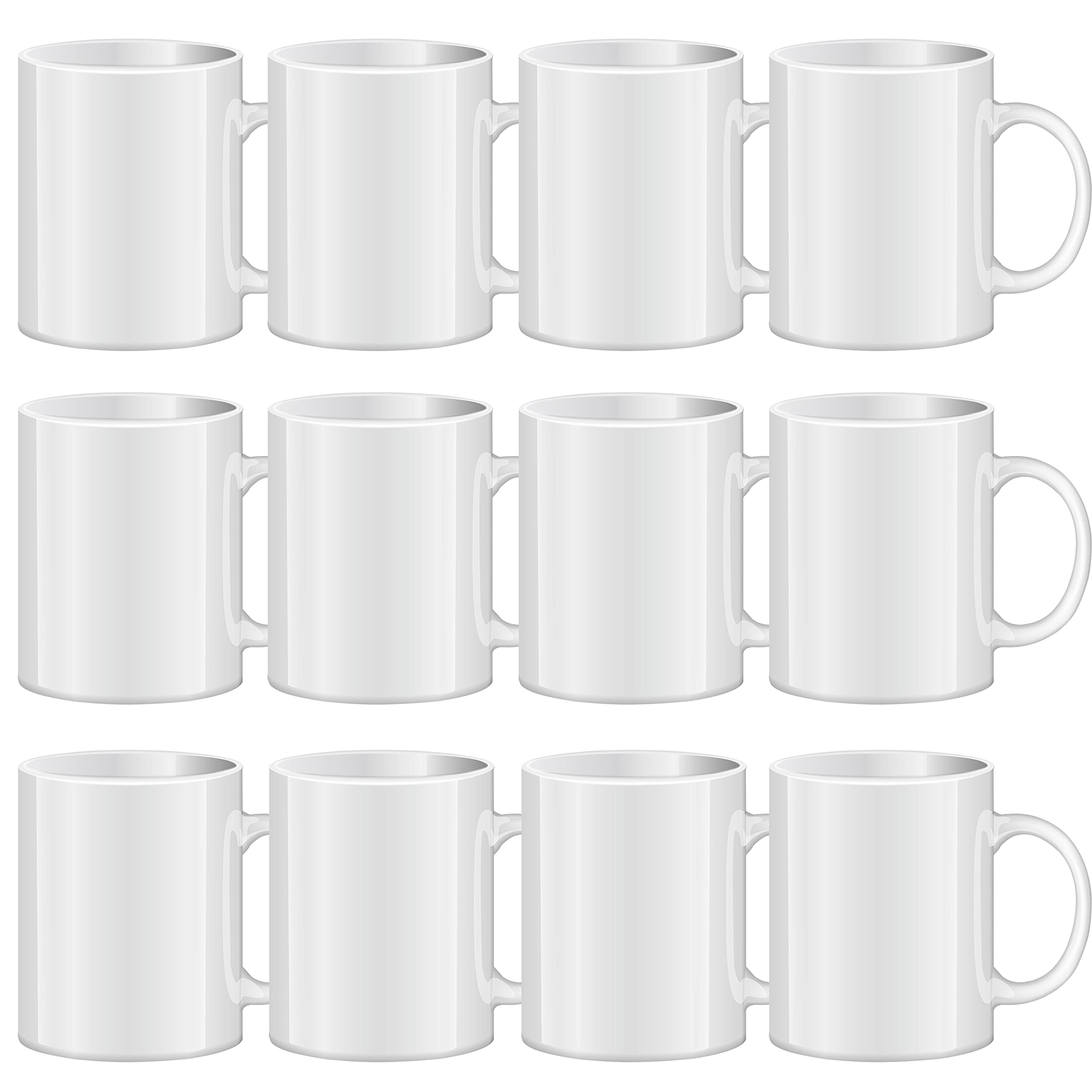TANGLONG front packaging showing 12 blank 11 oz mugs for consistent printing