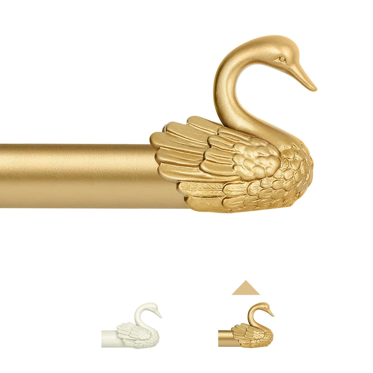 TANGWIN swan finial closeup showing sculpted detail and vintage charm
