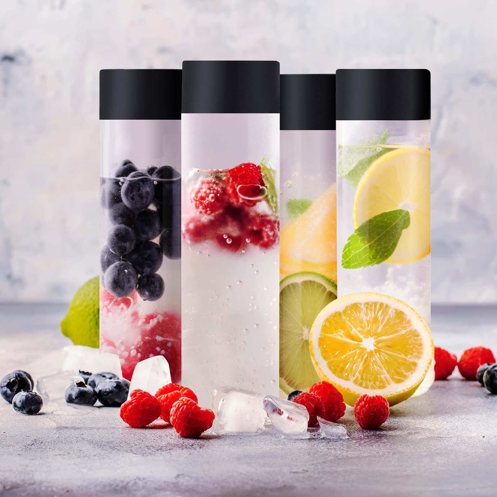 Tanlade bottles stored in fridge door saving space and staying visible