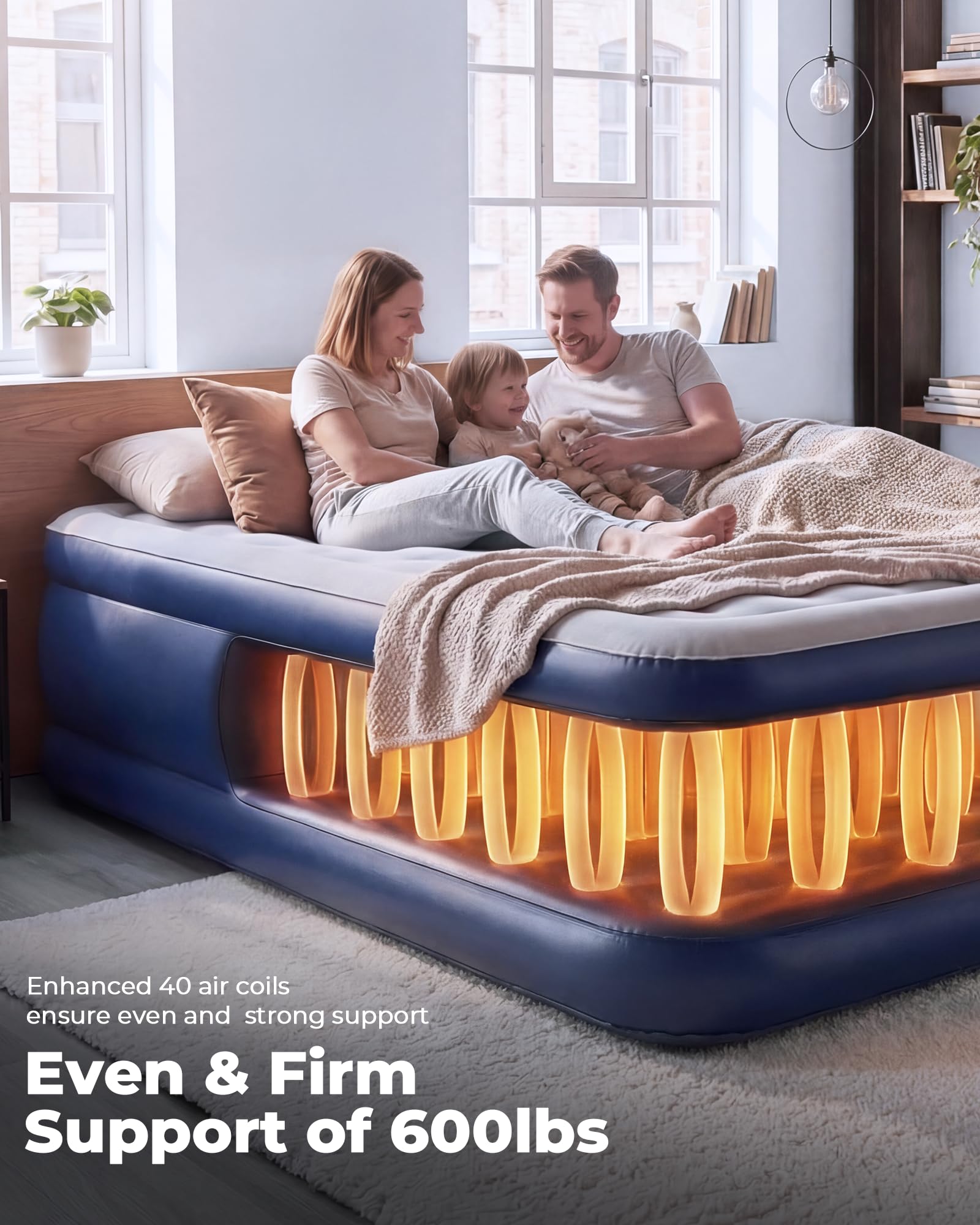TANSTRIDER non-slip bottom texture for stable overnight support